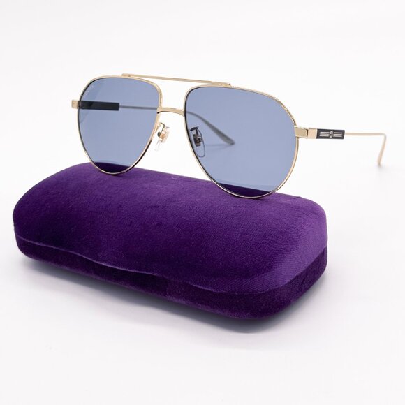 NEW GUCCI GG1311S 003 UNISEX METAL AVIATOR SUNGLASSES GUCCI - Picture 1 of 14